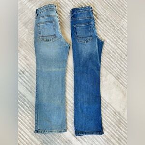 2 pairs of like new Cat & Jack boys bootcut jeans